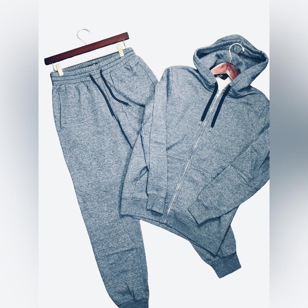 Heather Blue Sweat Suit